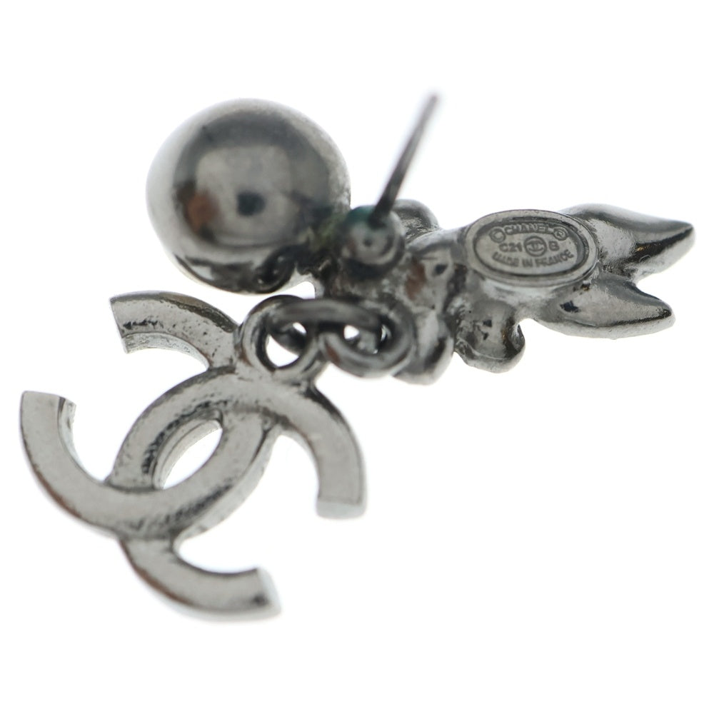 CHANEL(シャネル) パール ココマーク ラインストーン フラワーピアス シルバー レディース