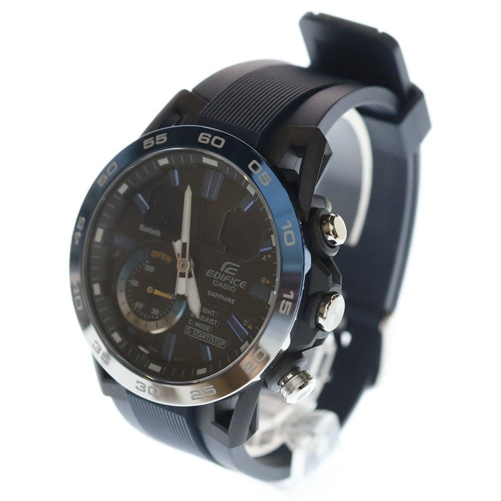 CASIO(カシオ) ECB-40YNP-1AJF エディフィス ソスペンシオーネ 黒文字盤 SS/QZ ステンレス 樹脂 ソーラー