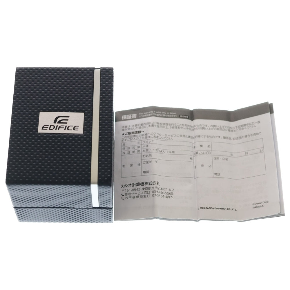 CASIO(カシオ) ECB-40YNP-1AJF エディフィス ソスペンシオーネ 黒文字盤 SS/QZ ステンレス 樹脂 ソーラー