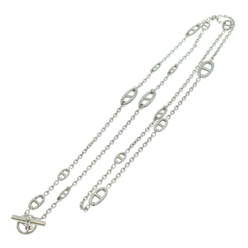 HERMES(エルメス) Chaine d'Ancre シェーヌダンクル ファランドール 120 チェーン ロングネックレス Ag925 SV シルバー