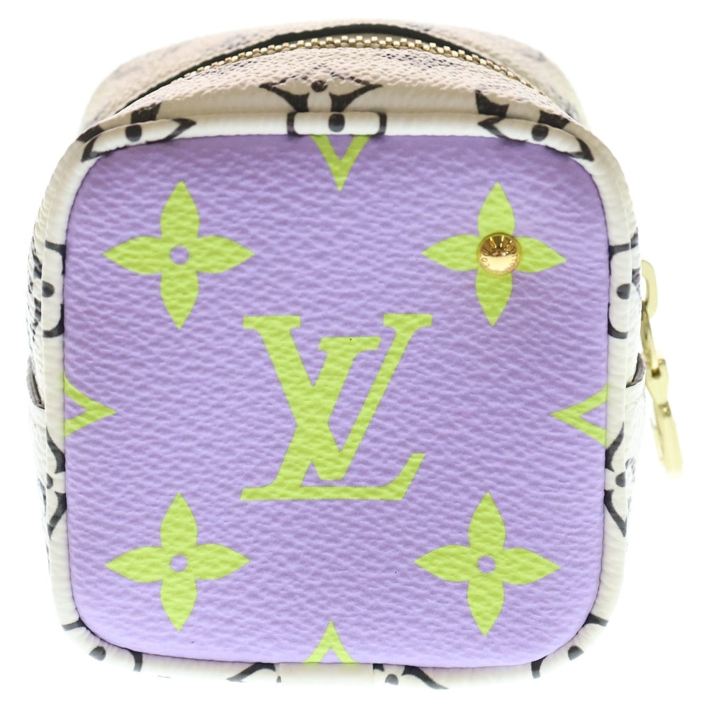 LOUIS VUITTON(ルイヴィトン) モノグラム ジャイアント ポルトモネ キューブ ポーチ ホワイト PVCレザー M67669 レディース