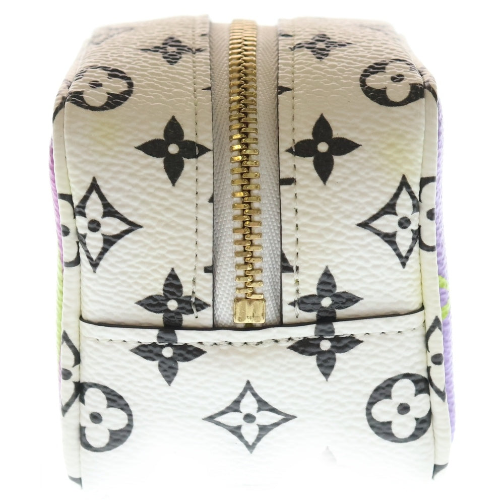 LOUIS VUITTON(ルイヴィトン) モノグラム ジャイアント ポルトモネ キューブ ポーチ ホワイト PVCレザー M67669 レディース