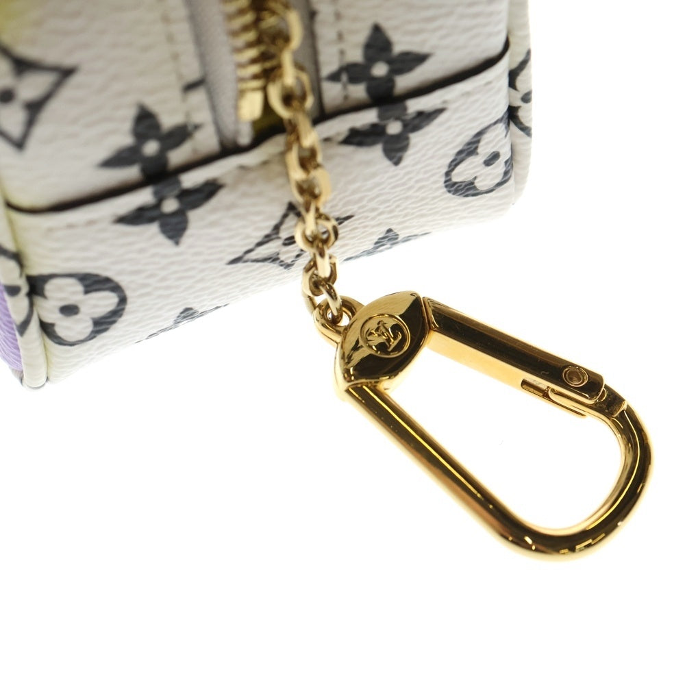 LOUIS VUITTON(ルイヴィトン) モノグラム ジャイアント ポルトモネ キューブ ポーチ ホワイト PVCレザー M67669 レディース