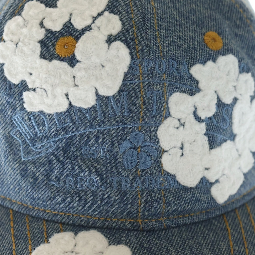 DENIM TEARS(デニムティアーズ) コットンリースデニムキャップ インディゴ