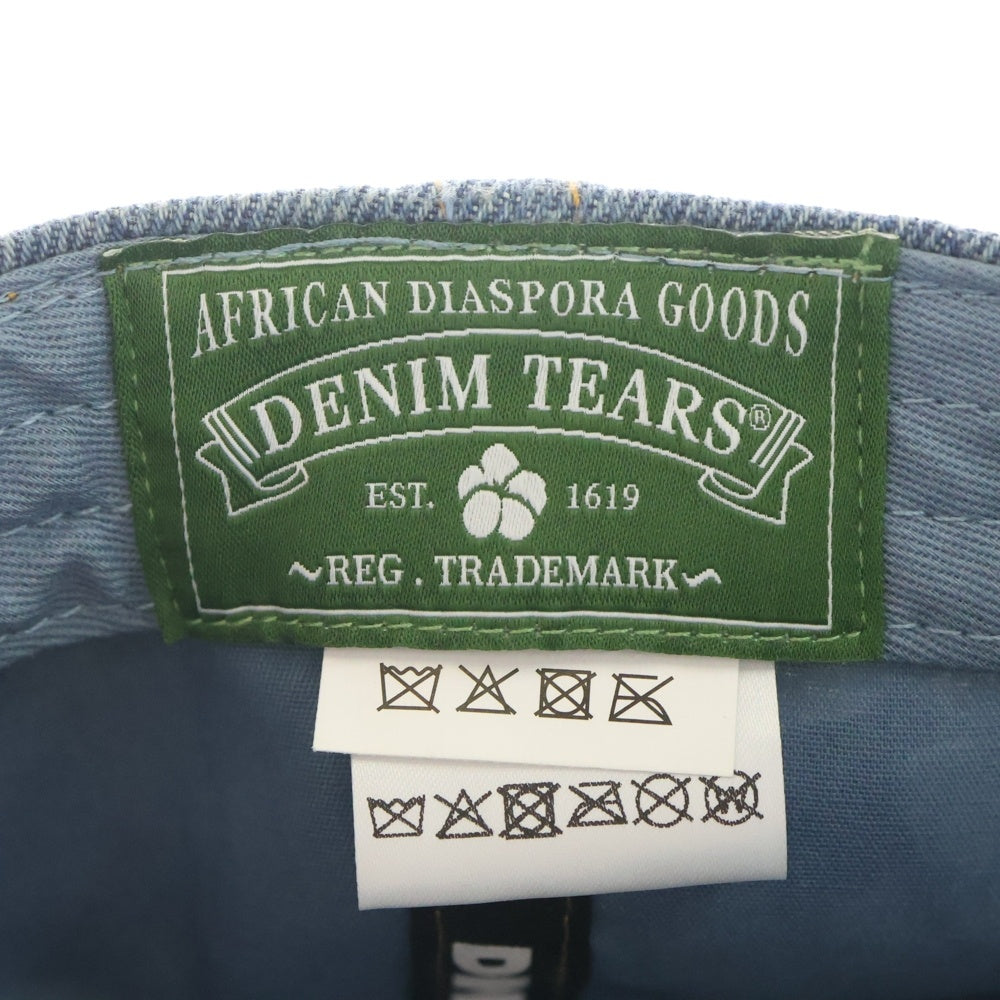 DENIM TEARS(デニムティアーズ) コットンリースデニムキャップ インディゴ