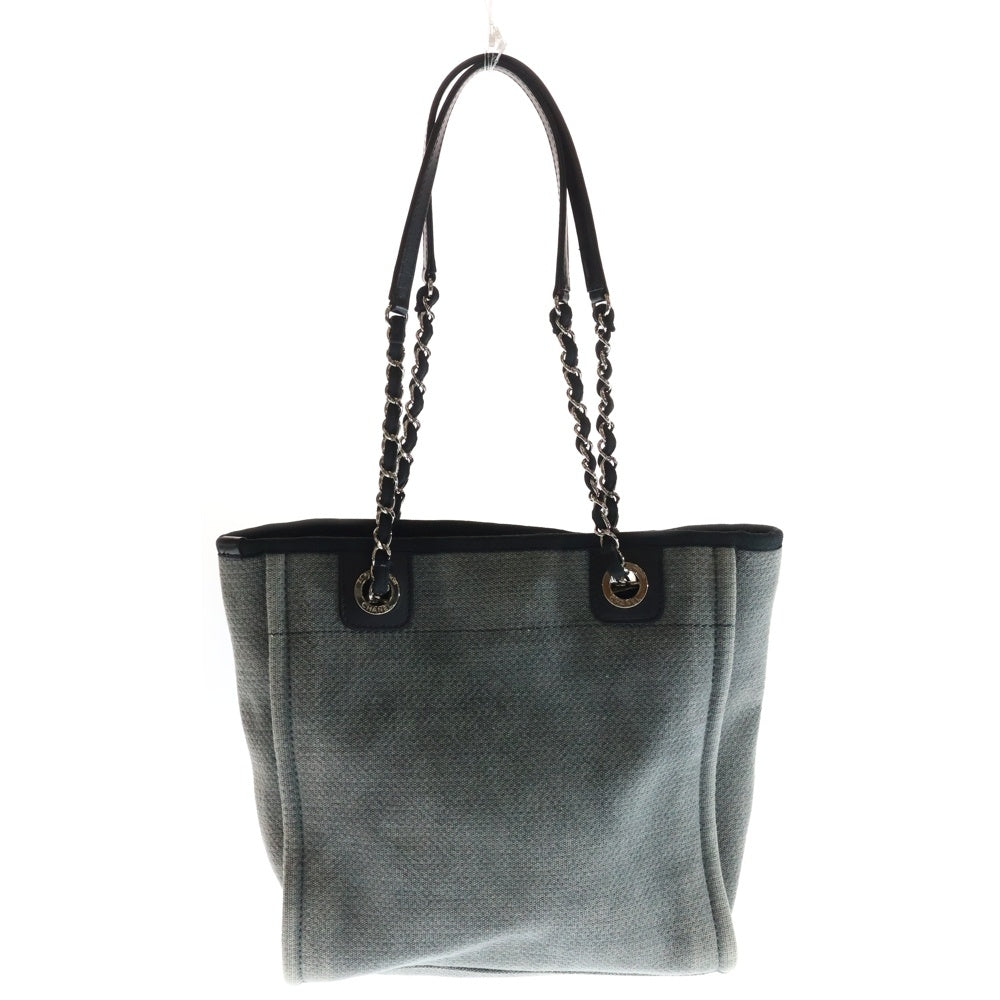 CHANEL(シャネル) ドーヴィルPM ショルダーバッグ トートバッグ グレー キャンバス A66939 レディース