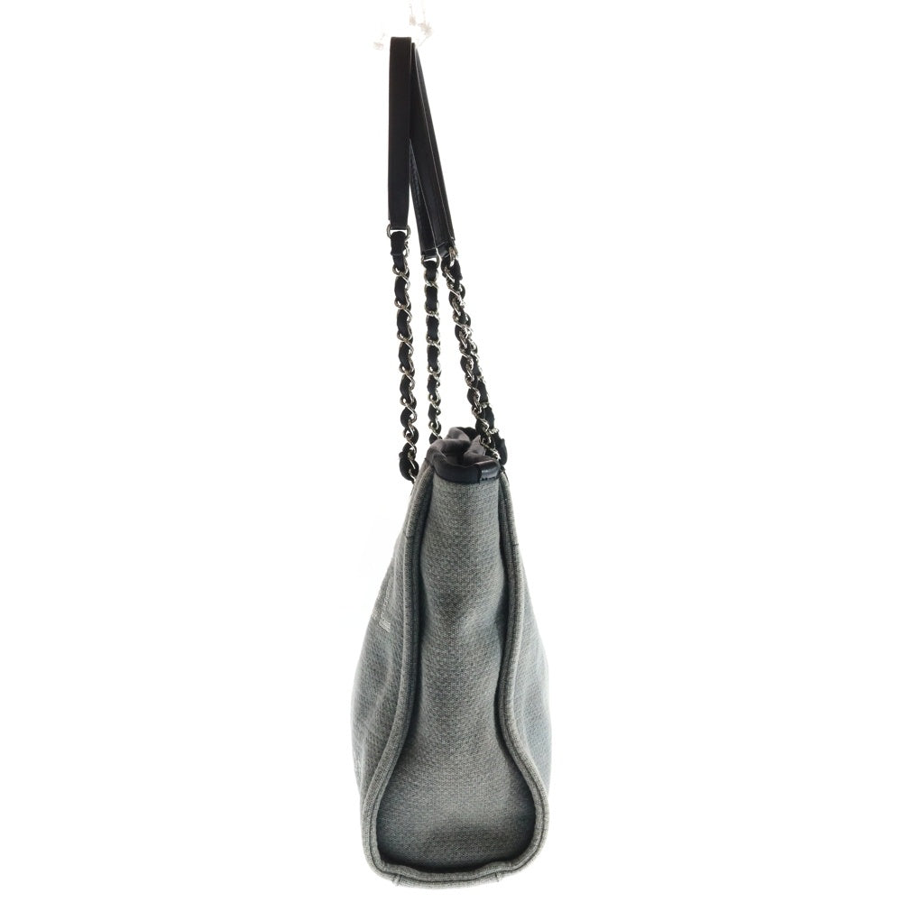 CHANEL(シャネル) ドーヴィルPM ショルダーバッグ トートバッグ グレー キャンバス A66939 レディース