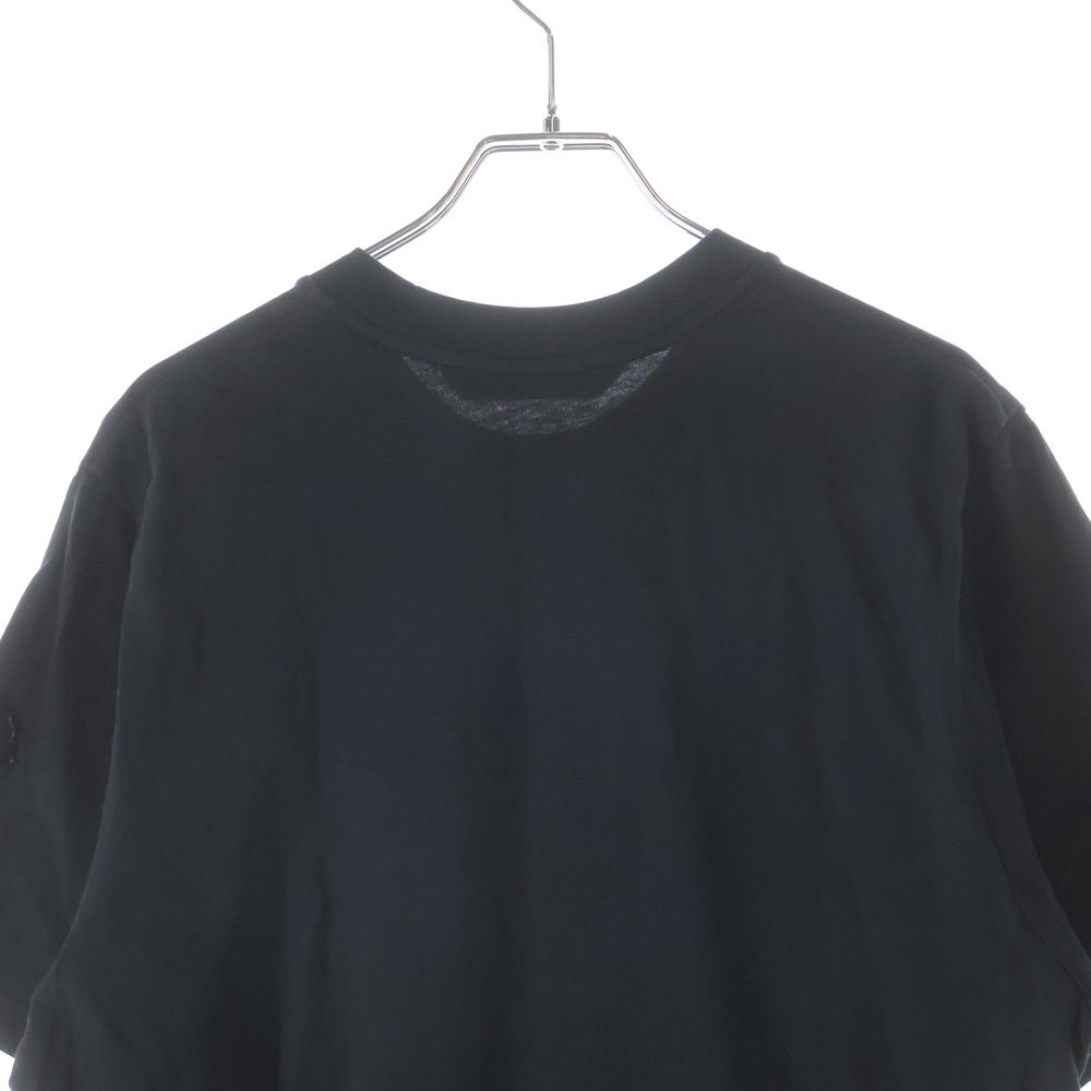 MONCLER(モンクレール) フットプリントロゴ 半袖Tシャツ ブラック J10918C00013
