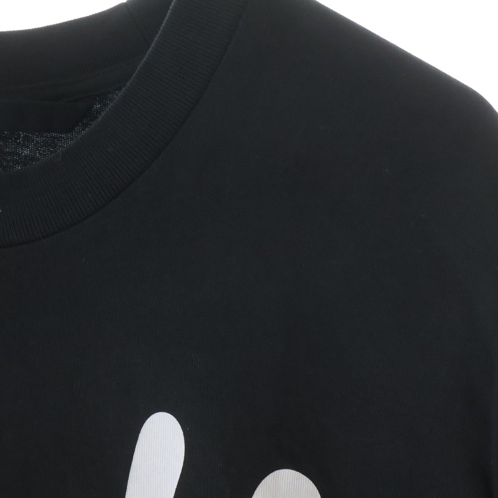 MONCLER(モンクレール) フットプリントロゴ 半袖Tシャツ ブラック J10918C00013