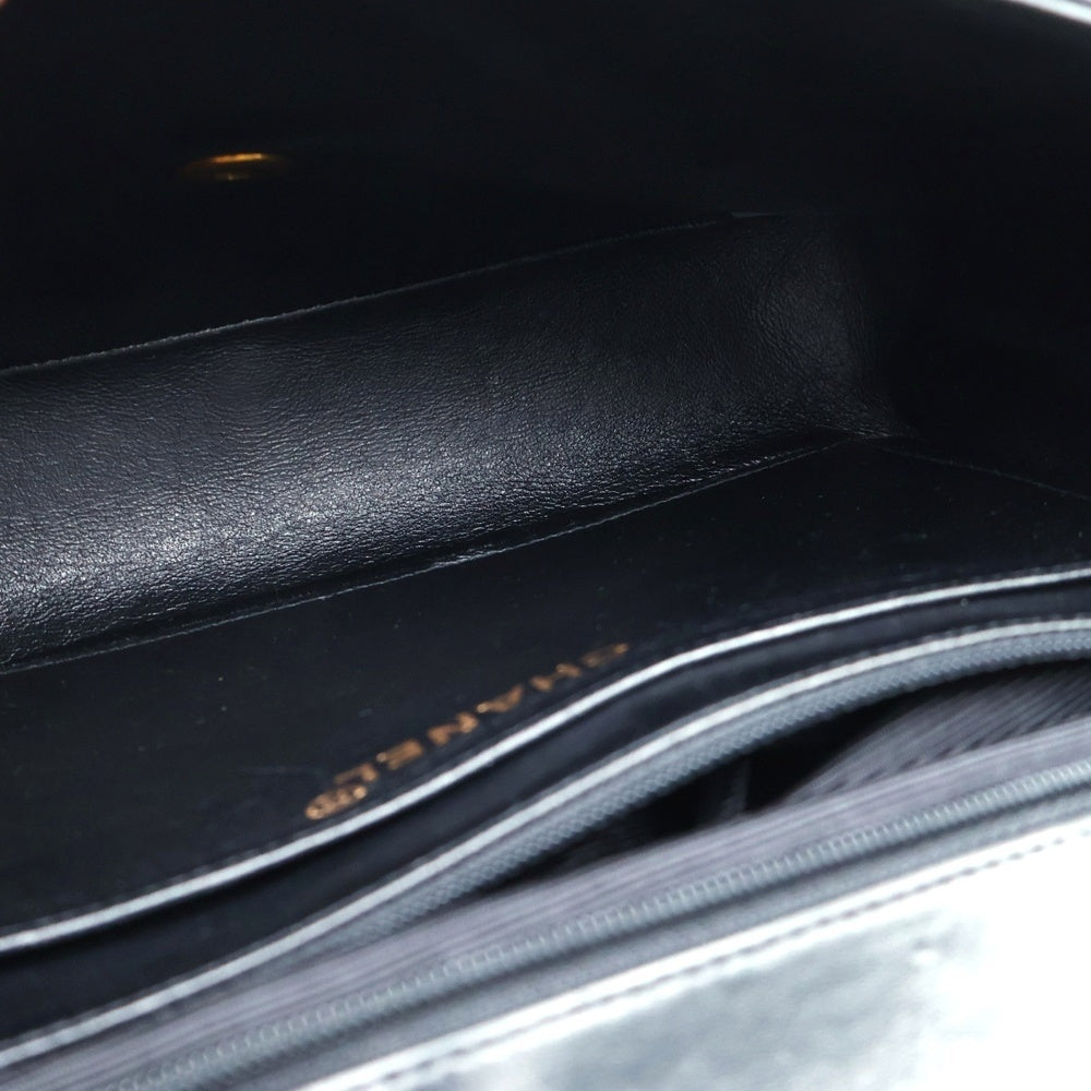 CHANEL(シャネル) マトラッセ25 ブラック シングルフラップ シングルチェーン ショルダーバッグ ブラック ラムスキン ゴールド金具 レディース