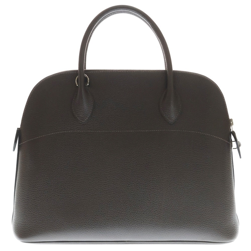 HERMES(エルメス) ボリード35 ハンドバッグ ショルダーバッグ ブラウン レザー □J刻印 シルバー金具 レディース