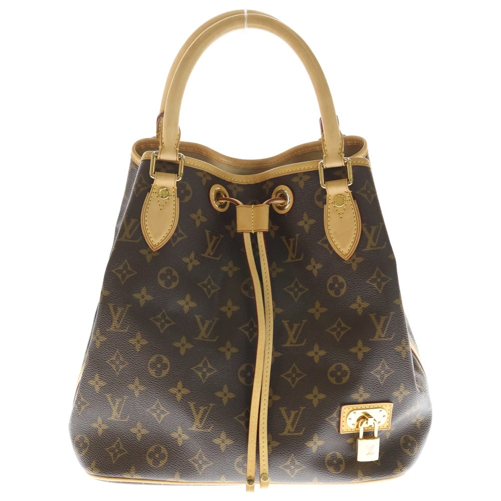 LOUIS VUITTON(ルイヴィトン) モノグラム ネオハンドバッグ ショルダーバッグ ブラウン レザー×PVC M40372 ゴールド金具 レディース