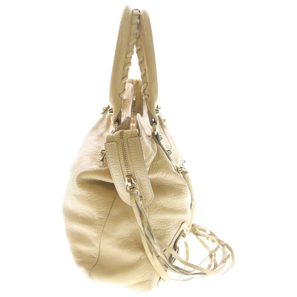BALENCIAGA(バレンシアガ) ルシティ スモール 2WAYバッグ ハンドバッグ ショルダーバッグ ベージュ レザー ゴールド金具