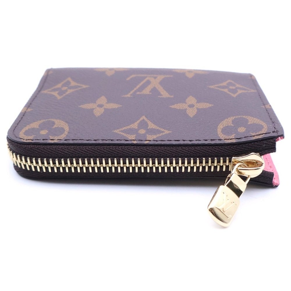 LOUIS VUITTON(ルイヴィトン) モノグラム ポルトフォイユ・ノア コンパクトウォレット 財布 コインケース ブラウン×ピンク M25698 ゴールド金具 レディース