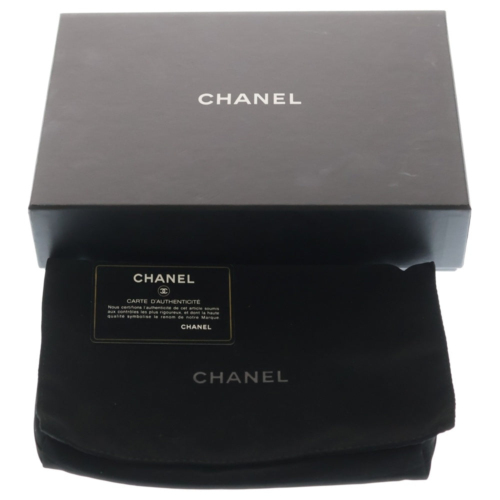 CHANEL(シャネル) マトラッセ キャビアスキン レザー チェーンウォレット ショルダーバッグ シルバー金具 ブラック 31番台 レディース