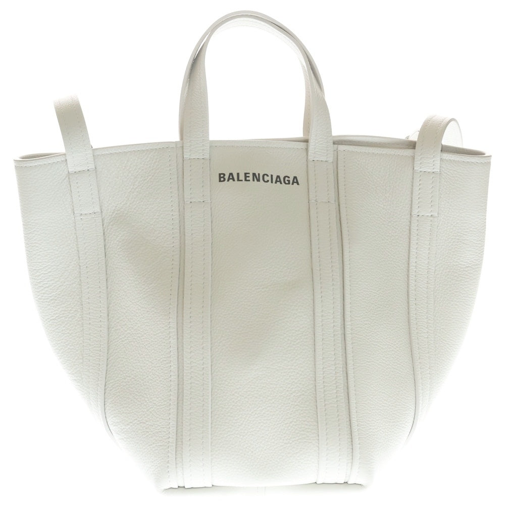 BALENCIAGA(バレンシアガ) エブリデイ スモール 2WAYバッグ トートバッグ ショルダーバッグ ハンドバッグ ホワイト レザー 672791 シルバー金具 レディース