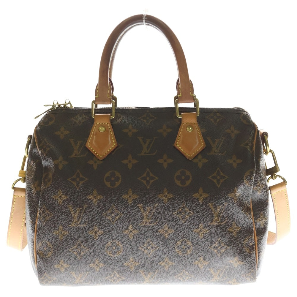LOUIS VUITTON(ルイヴィトン) モノグラム スピーディバンドリエール25 2WAYバッグ ボストンバッグ ショルダーバッグ ハンドバッグ ブラウン レザー×PVC M41113 ゴールド金具 レディース