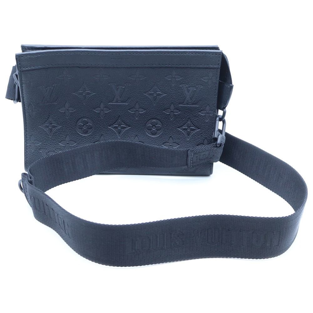 LOUIS VUITTON(ルイヴィトン) モノグラムシャドウ ガストン・ウエアラブルウォレット ショルダーバッグ ブラック レザー M81115 ブラック金具