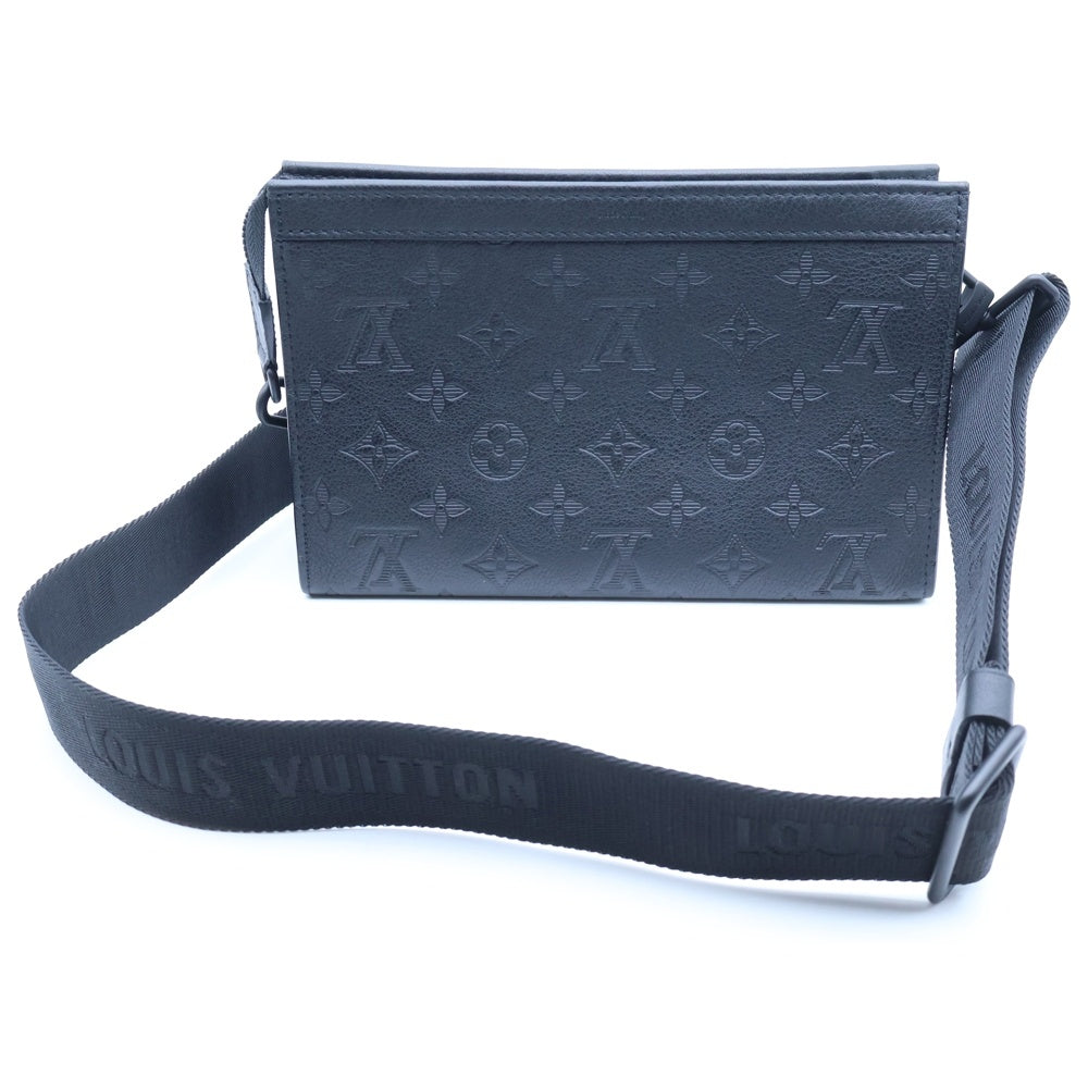 LOUIS VUITTON(ルイヴィトン) モノグラムシャドウ ガストン・ウエアラブルウォレット ショルダーバッグ ブラック レザー M81115 ブラック金具