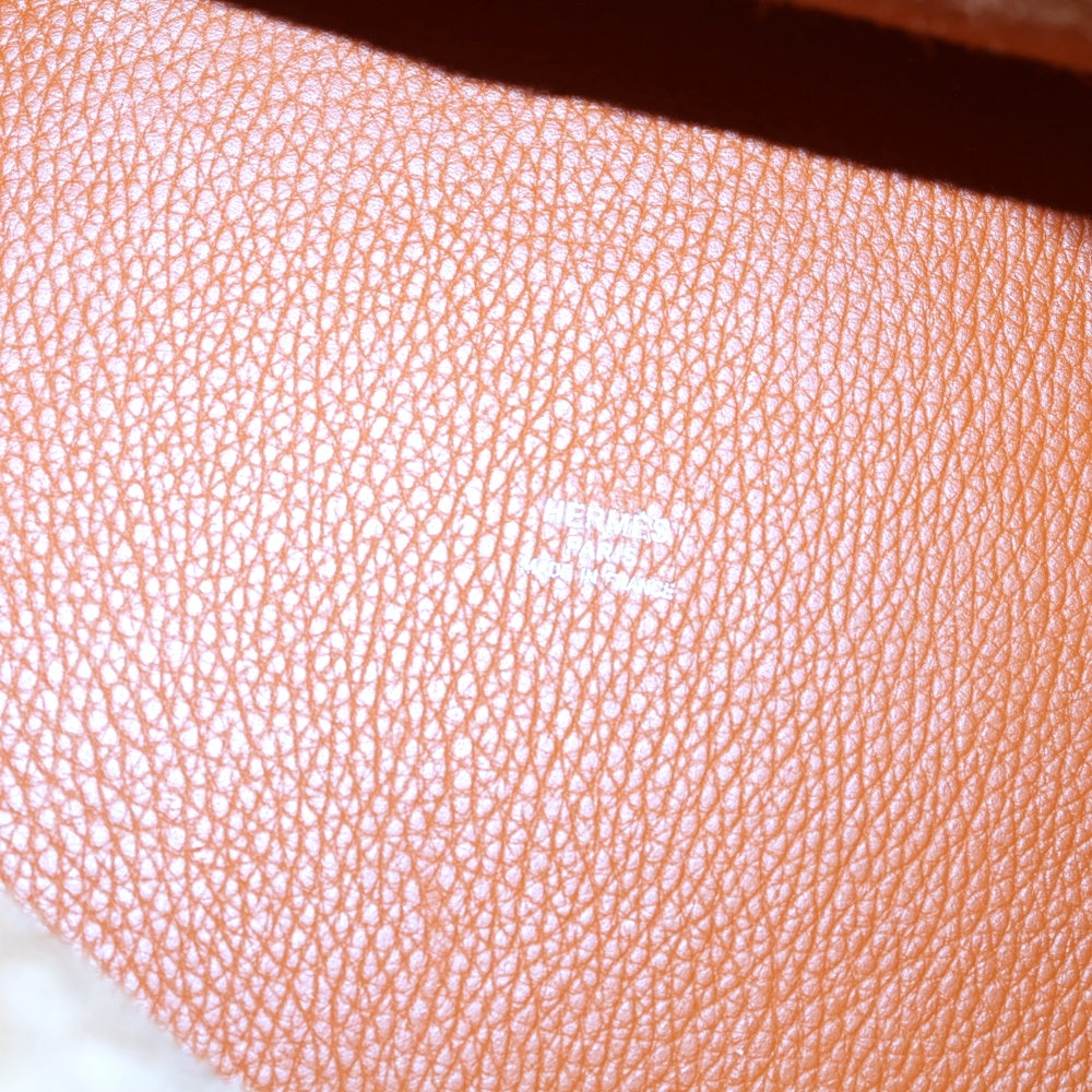 HERMES(エルメス) ピコタンロックMM トリヨン オレンジ系 シルバー金具 □O刻印 レディース