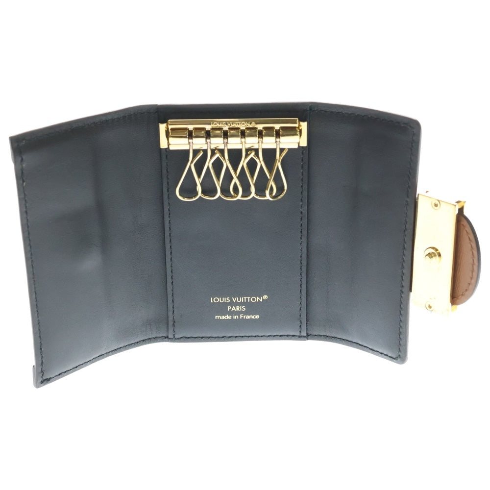 LOUIS VUITTON(ルイヴィトン) モノグラムリバース ドーフィーヌ ミュルティクレ6 コンパクトウォレット 三つ折り財布 ブラウン レザー×PVC M13295 ゴールド金具 レディース