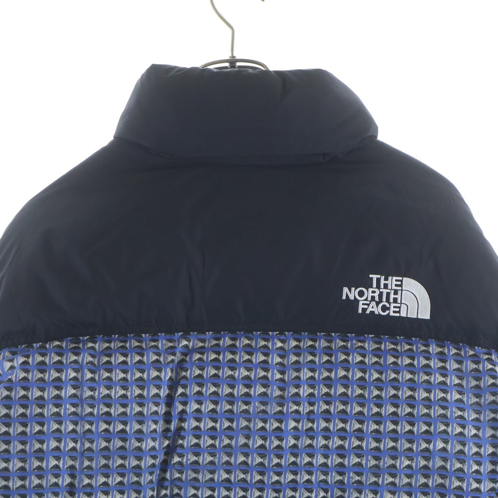 SUPREME(シュプリーム) 21SS ×THE NORTH FACE Studded Nuptse Jacket スタッズ ヌプシ ダウンジャケット ブルー/ブラック ND42100I