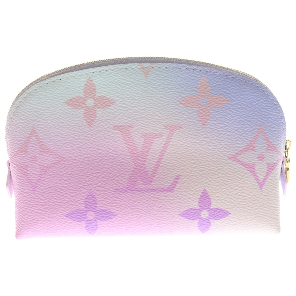 LOUIS VUITTON(ルイヴィトン) モノグラム ポシェット・コスメティック ポーチ ケース ピンク レザー M59944 ゴールド金具 レディース