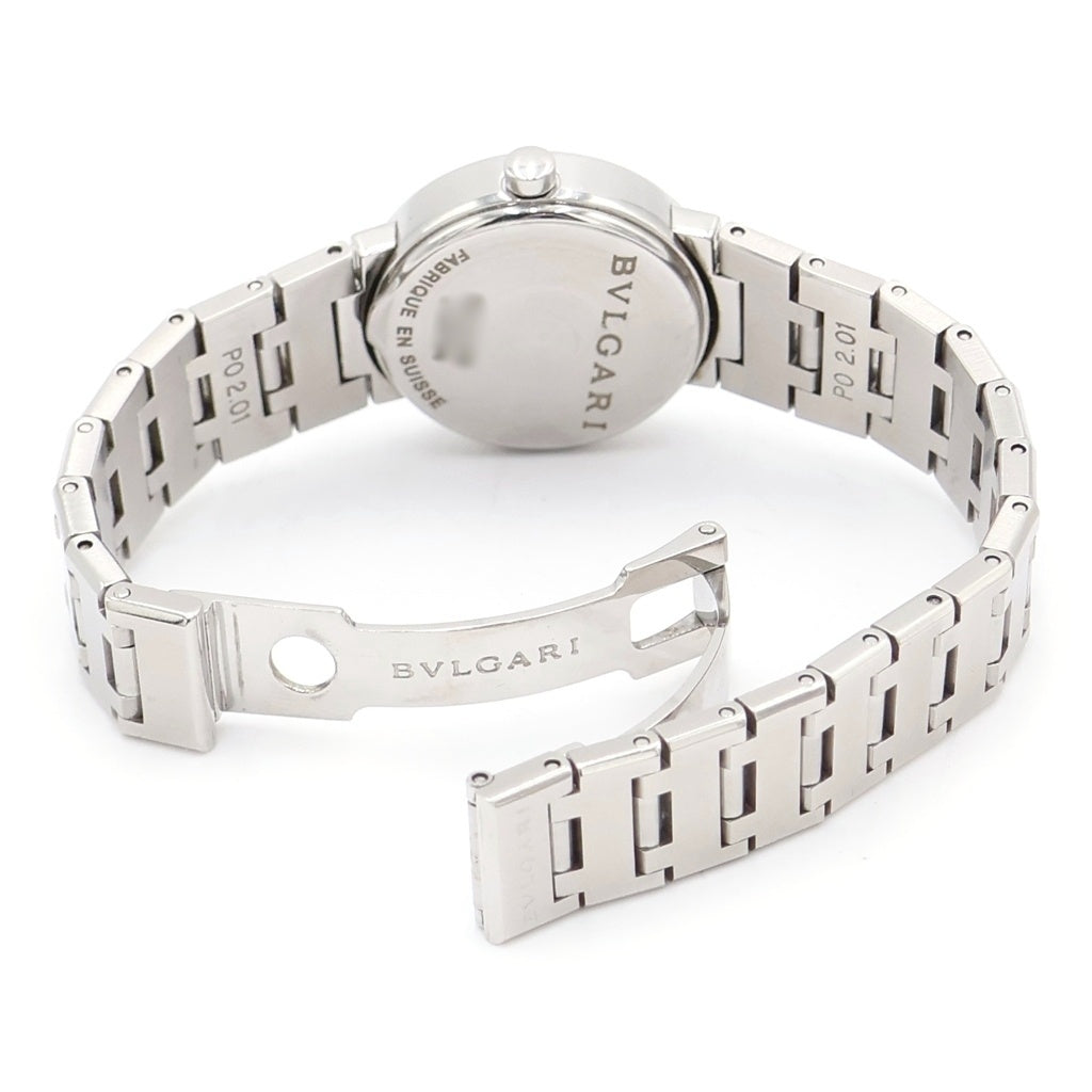 BVLGARI(ブルガリ) ブルガリブルガリ 黒文字盤 SS/QZ ステンレス クォーツ 電池式 腕時計 BB 23 SS レディース