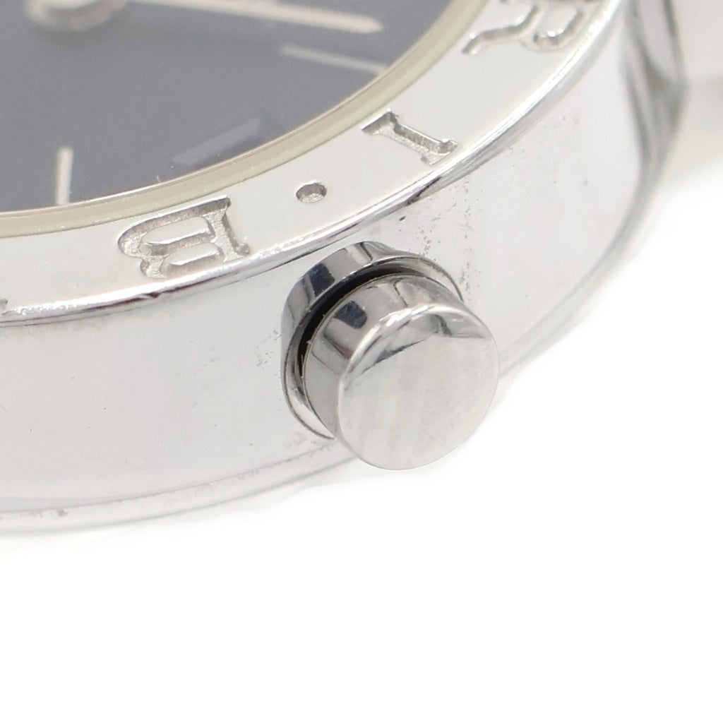 BVLGARI(ブルガリ) ブルガリブルガリ 黒文字盤 SS/QZ ステンレス クォーツ 電池式 腕時計 BB 23 SS レディース