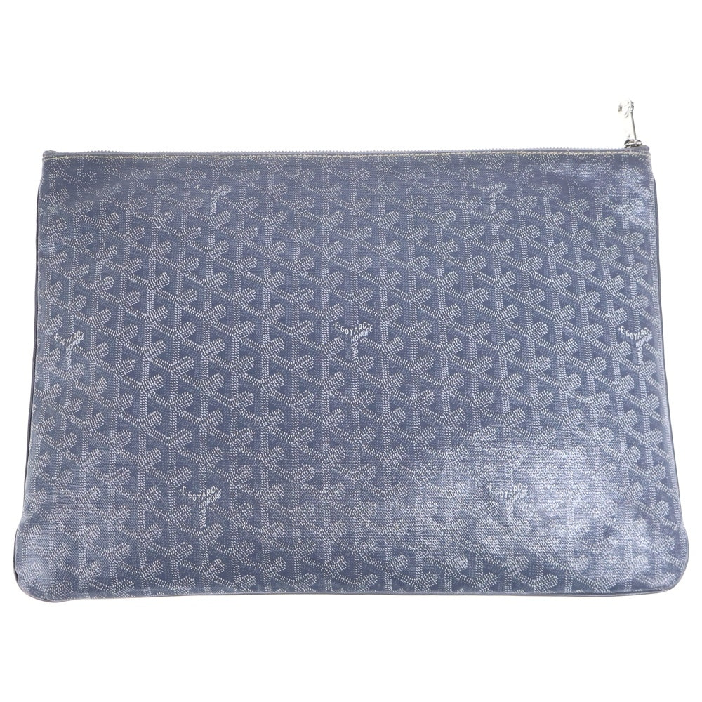 GOYARD(ゴヤール) セナMM セカンドバッグ クラッチバッグ ケース ポーチ グレー PVC シルバー金具