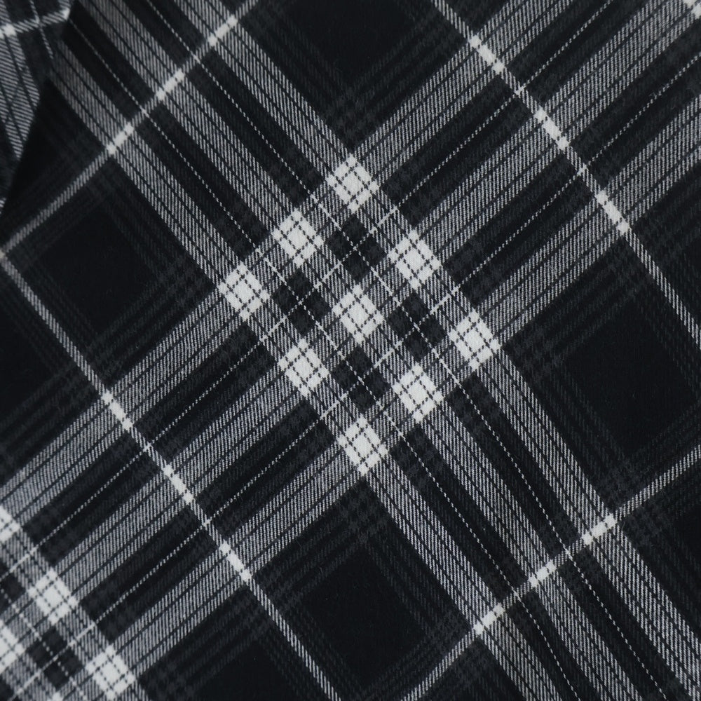 BURBERRY(バーバリー) 26SS リラックスフィット チェック コットンフランネル長袖シャツ ブラック