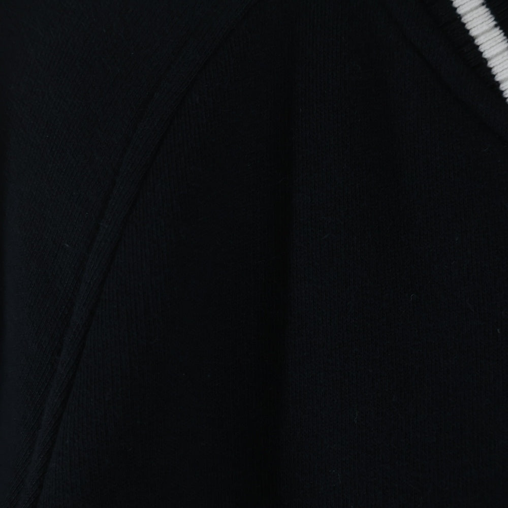 MONCLER(モンクレール) 23AW ×FRAGMENT フラグメント ワッペンロゴ スナップボタン スタジアムジャケット ブルゾン ブラック I209U8G00006 899OJ