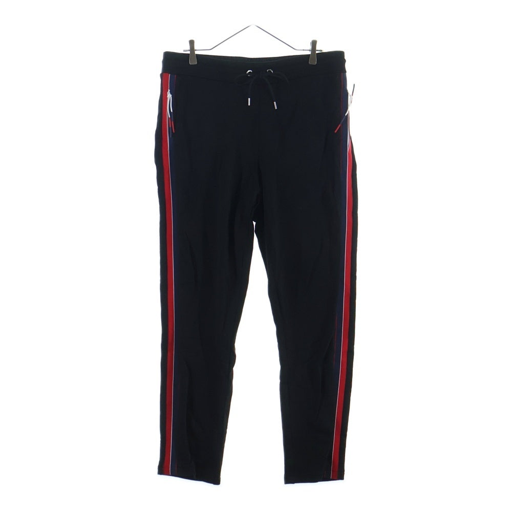 MONCLER(モンクレール) 22SS サイドライン ロゴプリント スウェット トラックパンツ ブラック H10918H00005 809KR