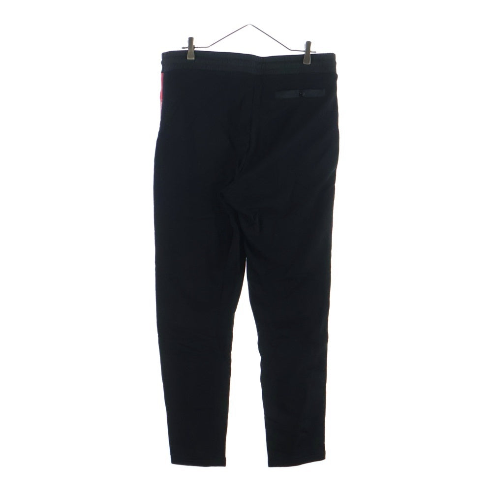 MONCLER(モンクレール) 22SS サイドライン ロゴプリント スウェット トラックパンツ ブラック H10918H00005 809KR