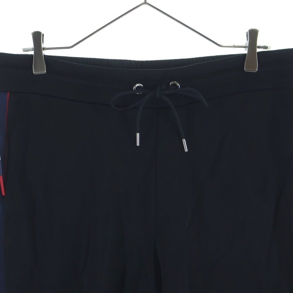 MONCLER(モンクレール) 22SS サイドライン ロゴプリント スウェット トラックパンツ ブラック H10918H00005 809KR