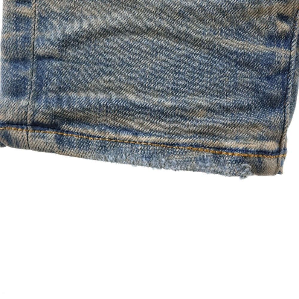 AMIRI(アミリ) ダメージ加工 ストレッチ スリムスキニー デニムパンツ ジーンズ インディゴ SRAMDNSY1121BSMRDNM5