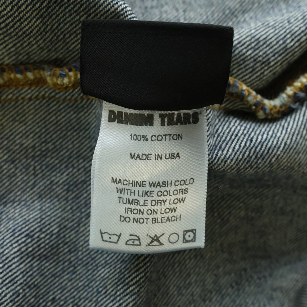 DENIM TEARS(デニムティアーズ) 25AW Cotton Wreath Denim Jacket フラワープリント デニム トラッカージャケット インディゴ FW25ODJ319