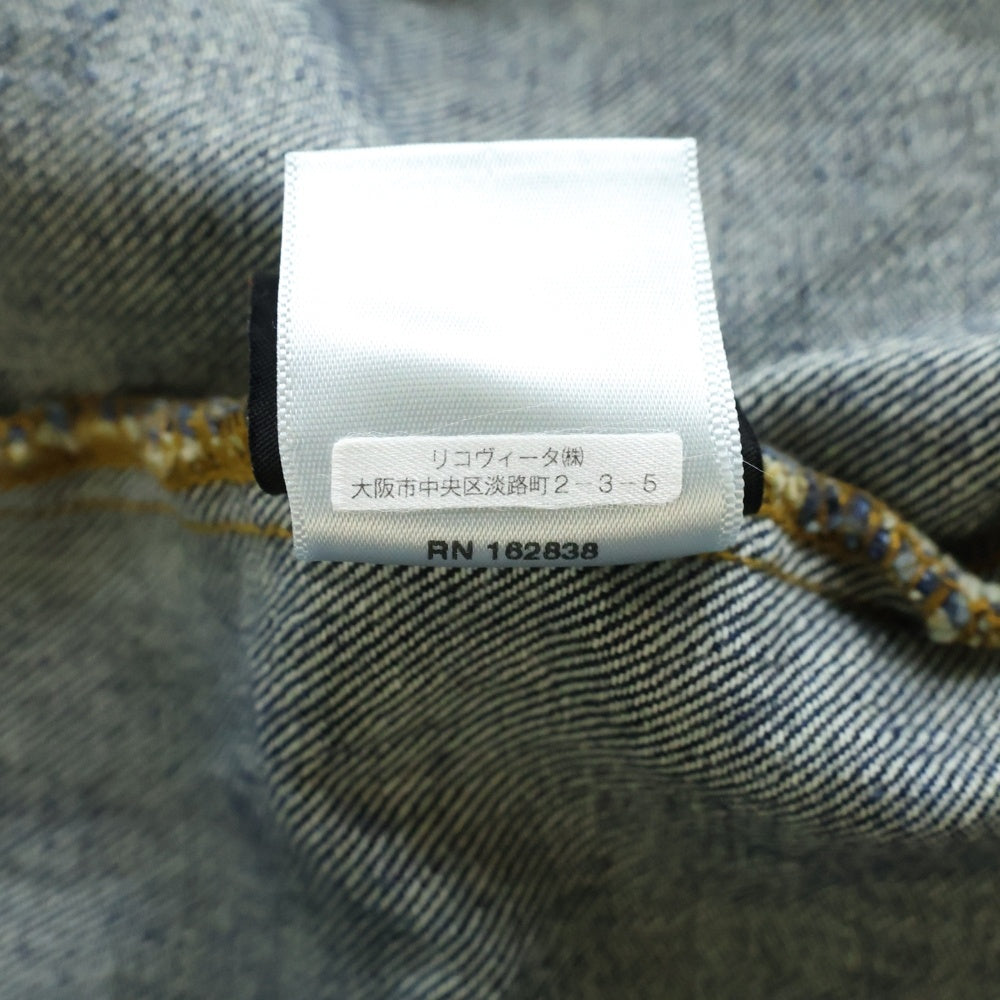 DENIM TEARS(デニムティアーズ) 25AW Cotton Wreath Denim Jacket フラワープリント デニム トラッカージャケット インディゴ FW25ODJ319