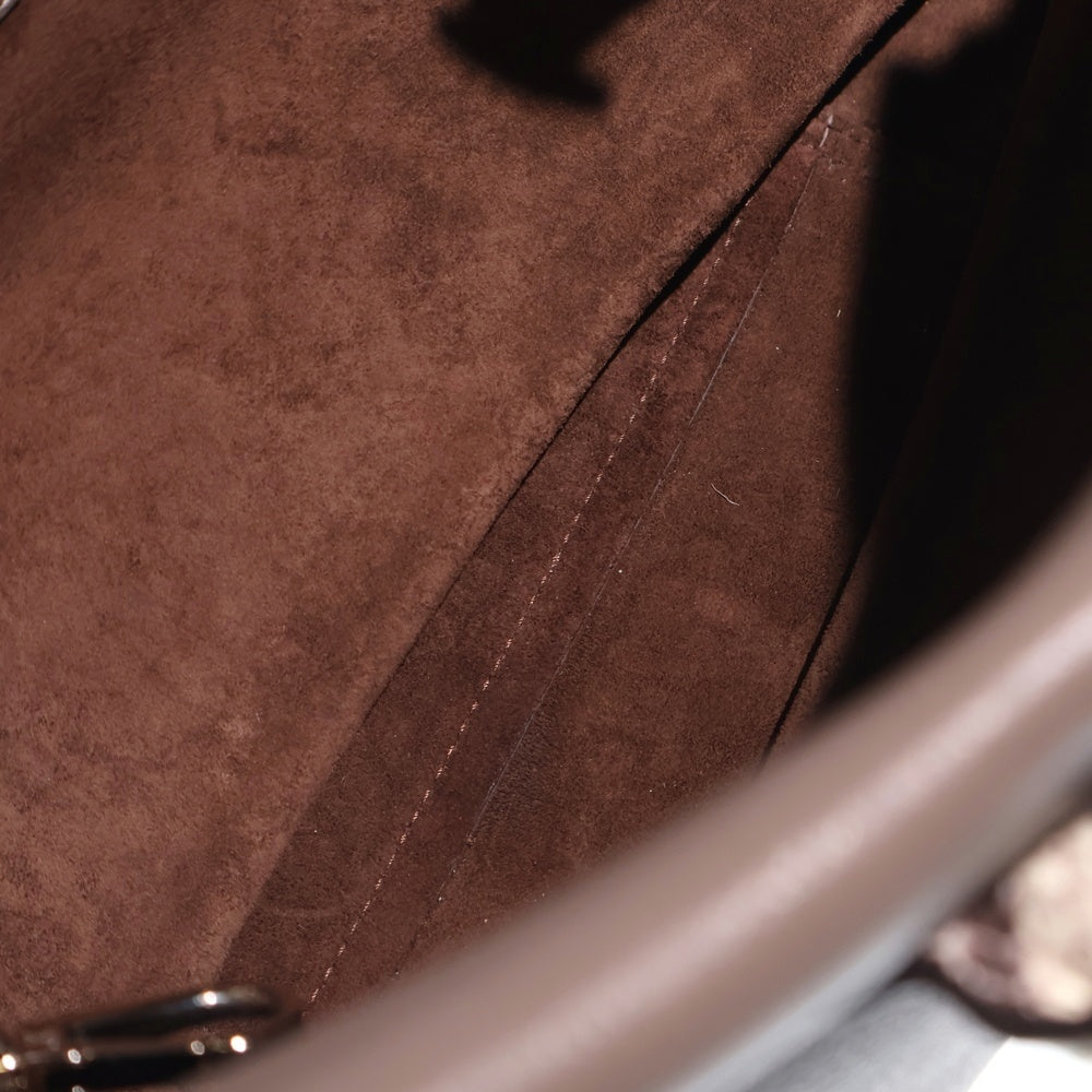 LOUIS VUITTON(ルイヴィトン) トートW ヴェルール ヴォーカシミール スカーフ ハンドバッグ グレージュ レザー パイソン TR2145 シルバー金具 レディース