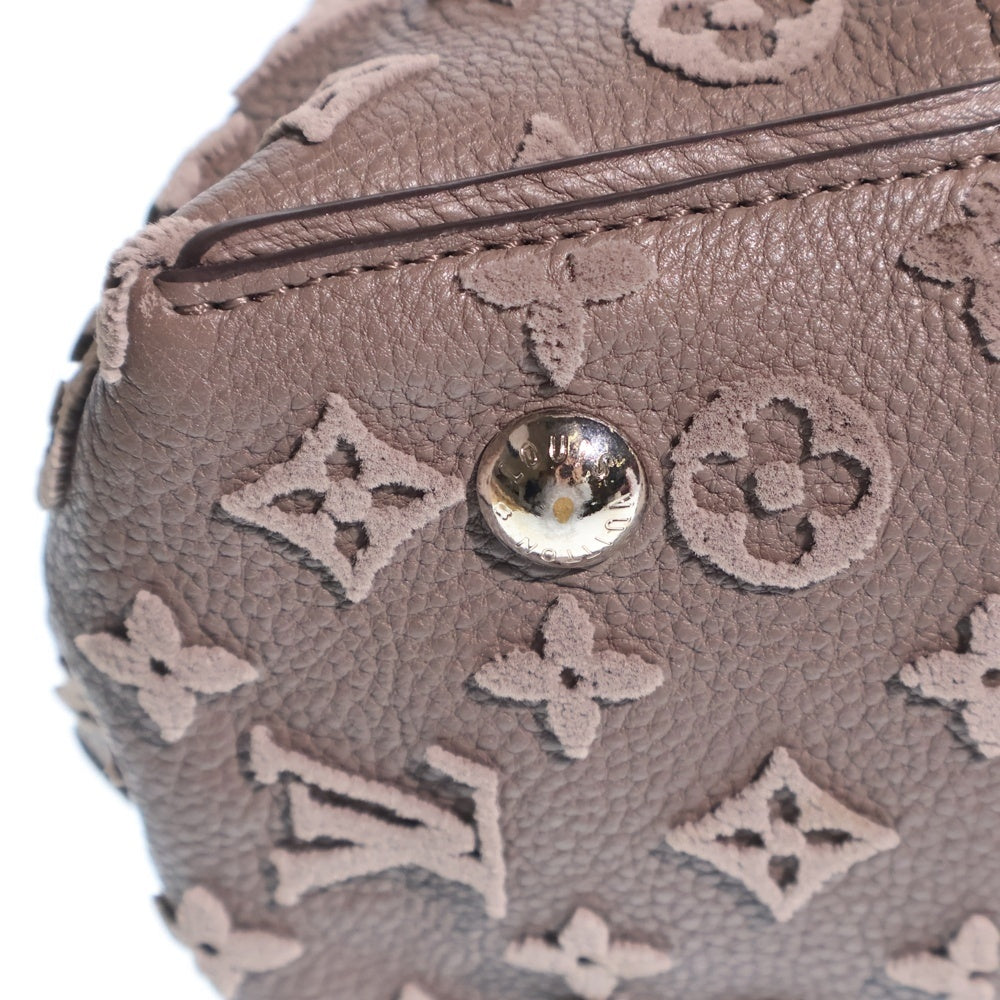 LOUIS VUITTON(ルイヴィトン) トートW ヴェルール ヴォーカシミール スカーフ ハンドバッグ グレージュ レザー パイソン TR2145 シルバー金具 レディース