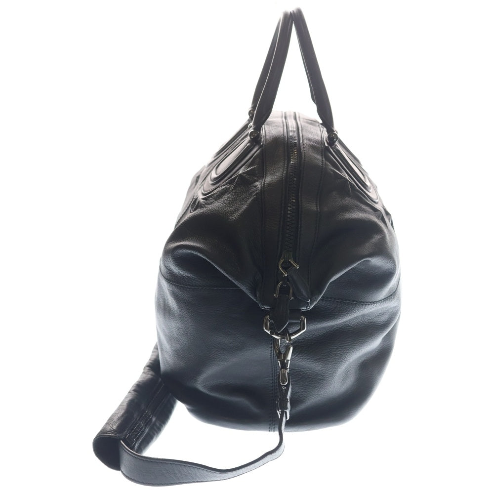 GIVENCHY(ジバンシィ) エンボス加工 スター 2WAYバッグ ハンドバッグ ショルダーバッグ ブラック レザー シルバー金具