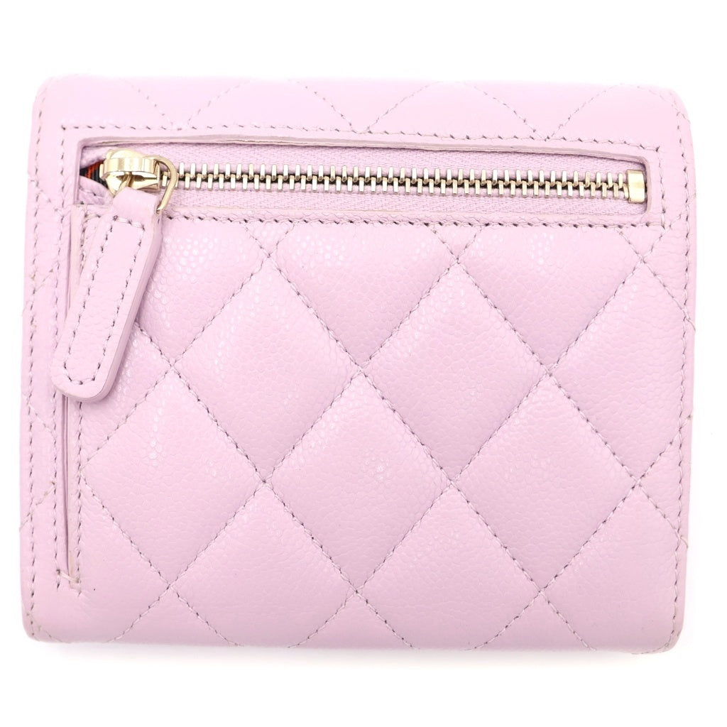 CHANEL(シャネル) マトラッセ 二つ折り財布 コンパクトウォレット
