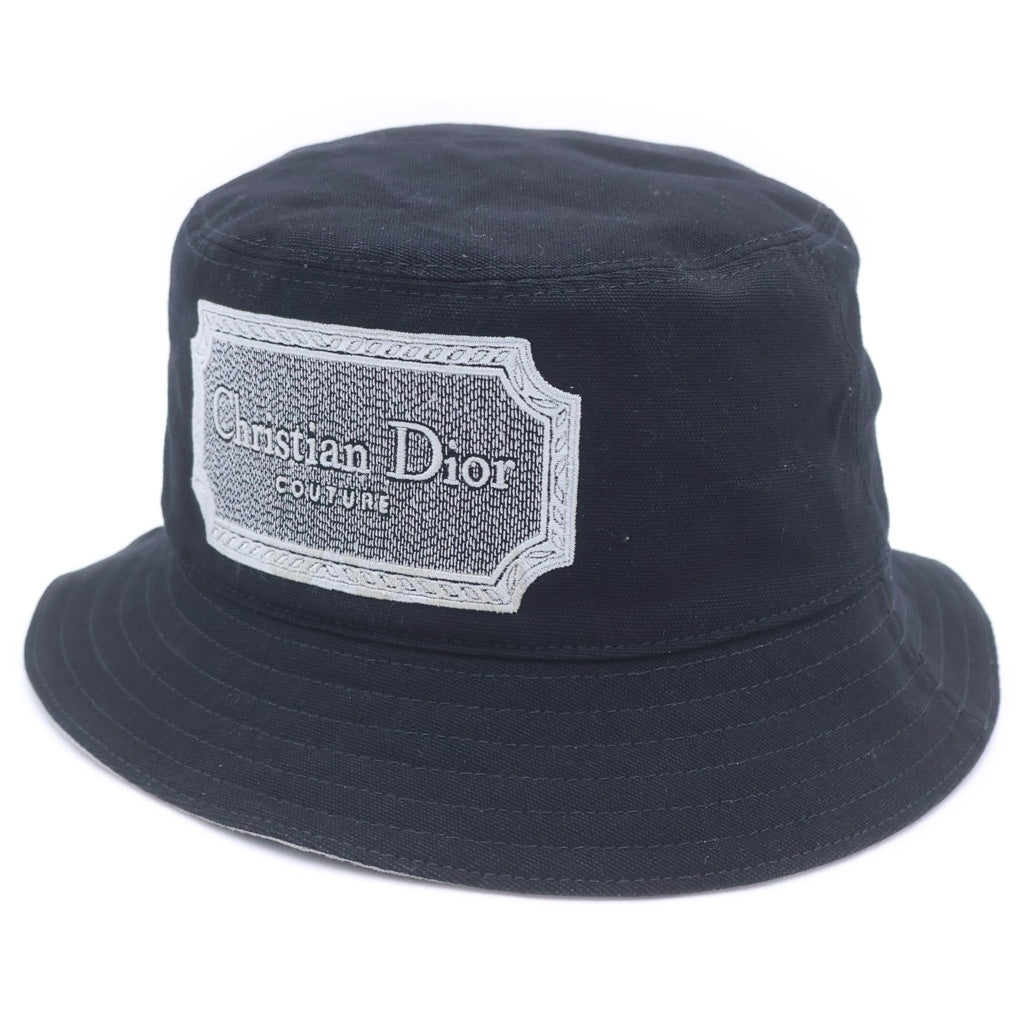 Christian Dior(クリスチャンディオール) ロゴ バケットハット 帽子 ブラック