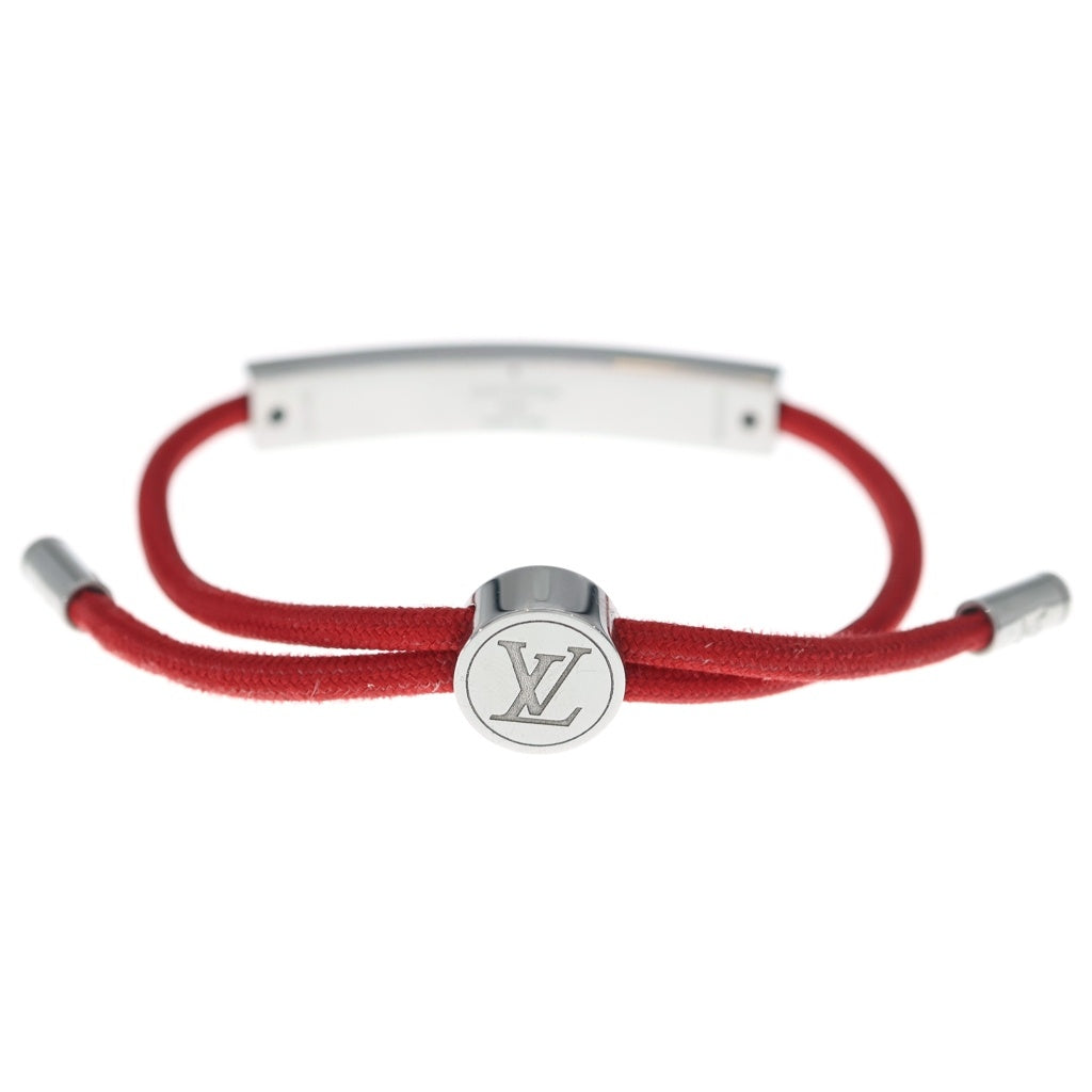 LOUIS VUITTON(ルイヴィトン) ブレスレット スペースLV レッド×シルバー M00274 レディース