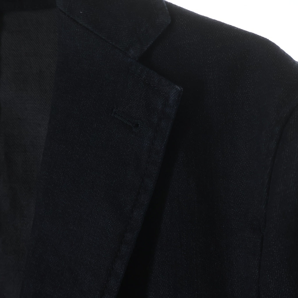 ARMANI COLLEZIONI(アルマーニ コレツィオーニ) デニムテーラードジャケット ブラック コットン 170/84A MCG44S MCS18
