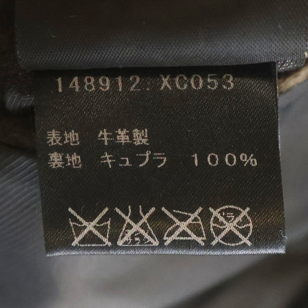 GUCCI(グッチ) レザージャケット テーラードジャケット ブラウン 牛革 #48 148912
