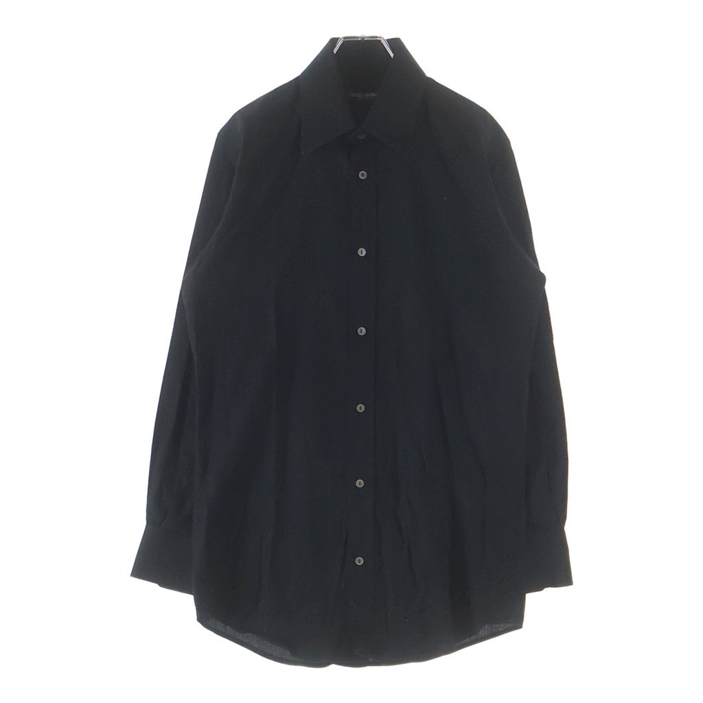 DOLCE & GABBANA(ドルチェアンドガッバーナ) 長袖コットン シャツ ブラック #40 KY0SR26