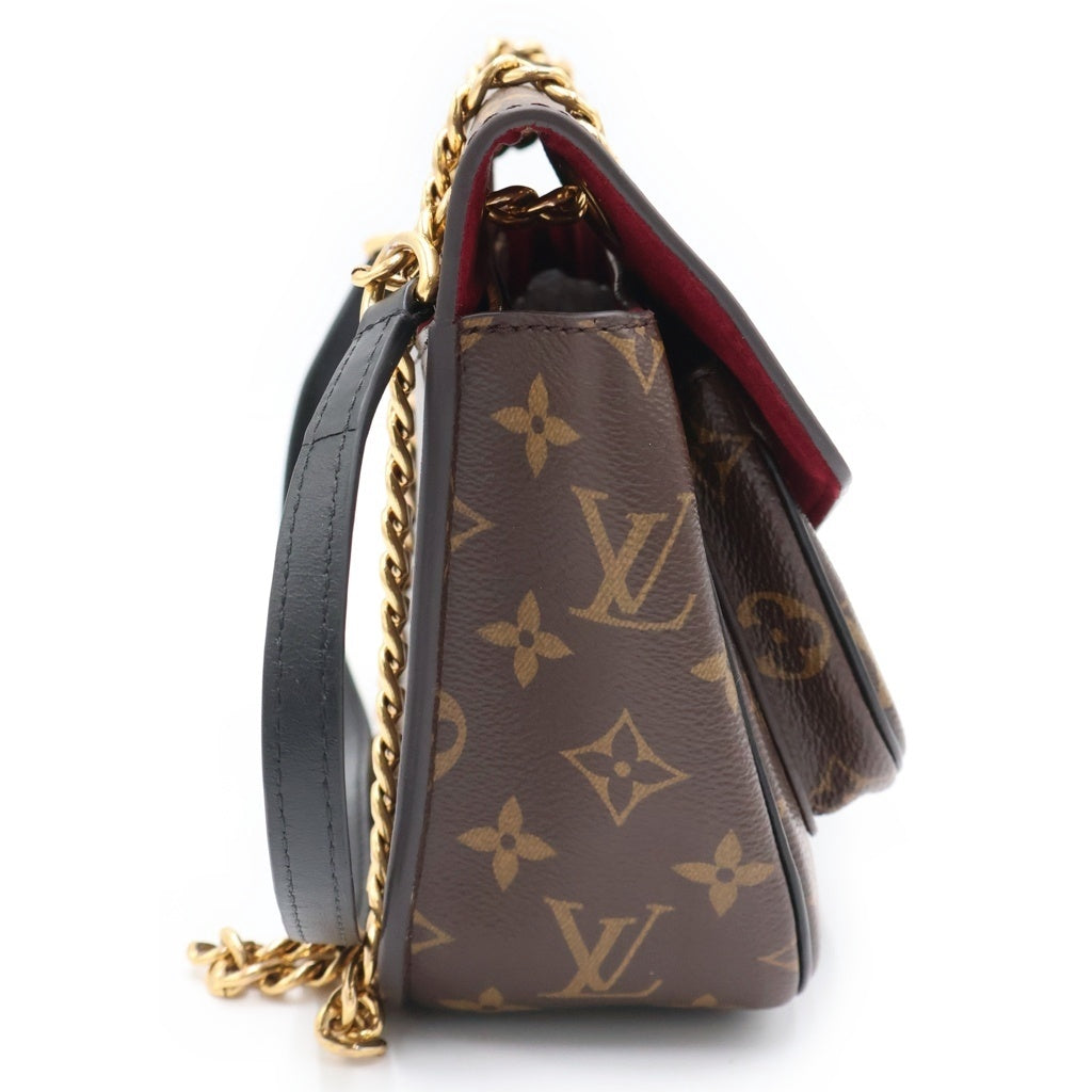 LOUIS VUITTON(ルイヴィトン) モノグラム パッシー チェーン ショルダーバッグ 肩掛けバッグ ブラウン/ブラック PVCレザー M45592 ゴールド金具 レディース