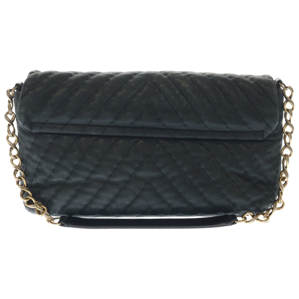 CHANEL(シャネル) シェブロン チェーンショルダーバッグ ブラック 14番台 ゴールド金具 レディース