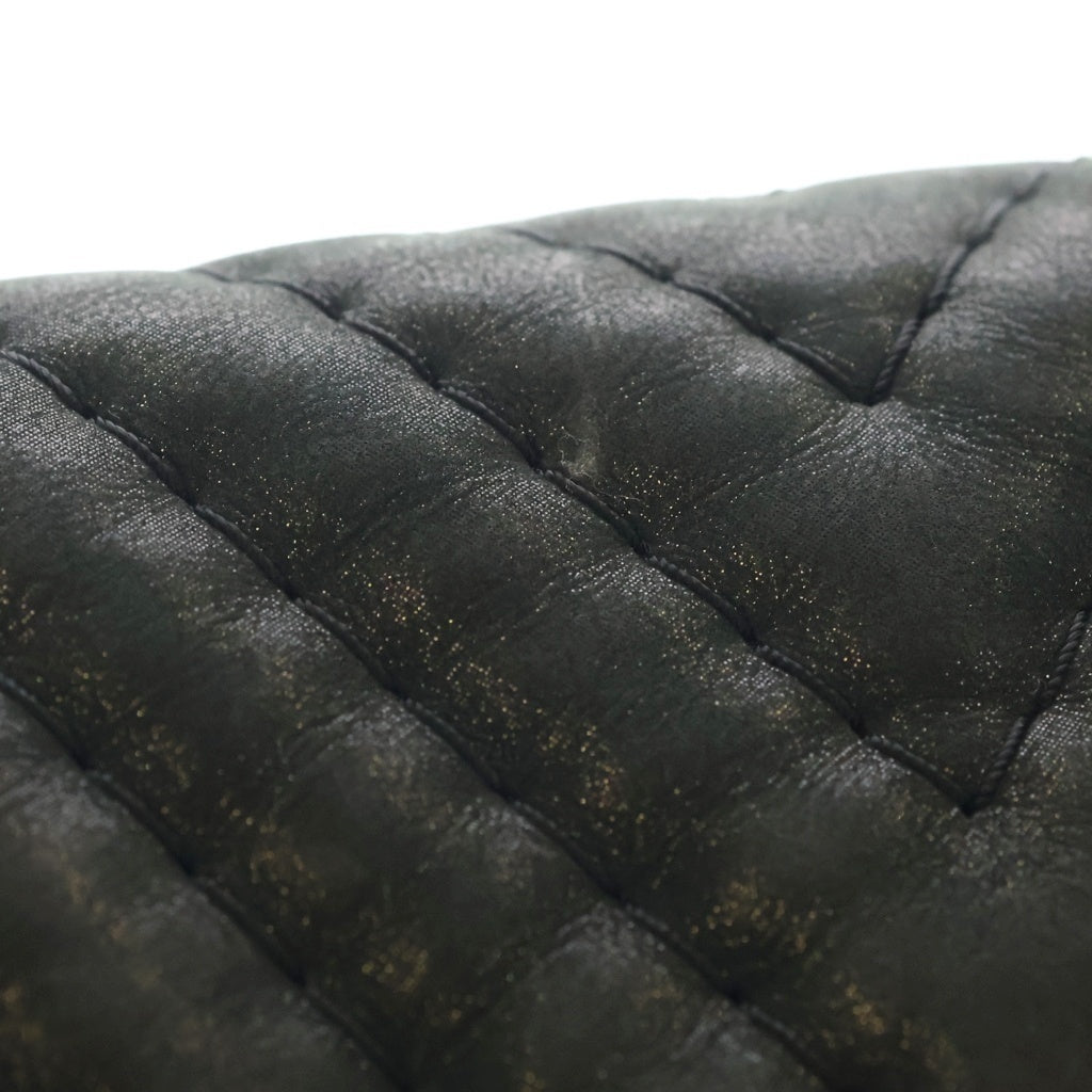CHANEL(シャネル) シェブロン チェーンショルダーバッグ ブラック 14番台 ゴールド金具 レディース